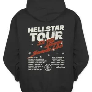 Hellstar Studios Tour Vintage Black Hoodie